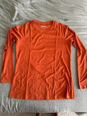 MAGCOMSEN Women's Long Sleeve UPF 50+ Sun Protection Shirt - Dark Orange